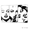 Marilyn Monroe - schwarz-weiß Kunstwerk / Leinwand