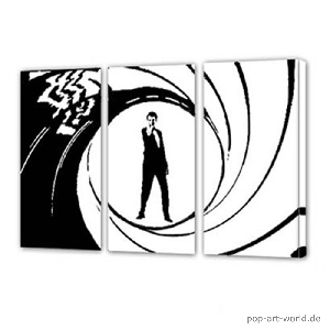 James Bond - 007 - Leinwand, Kunst, Kunstwerk