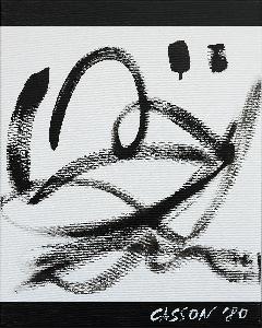 Gemälde von Maître de Casson (franz. für „Meister der Spiegel“, chin. 镜子大师 ), Titel: 102, 1980